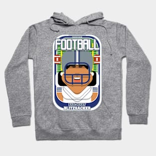 American Football White Silver Blue - Hail-Mary Blitzsacker - Indie version Hoodie